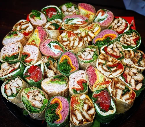 Assorted wraps made by Benateri's